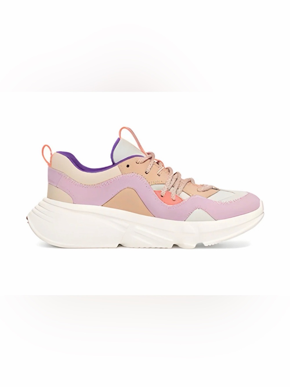 UGG Women's Calle Lace sneakers in the "Lilac Multi" colorway,